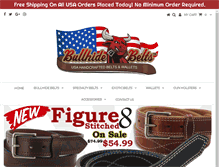Tablet Screenshot of bullhidebelts.com